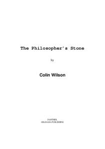 Colin Wilson - The Philospher's Stone