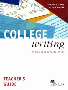 College Writing: Teacher's Book