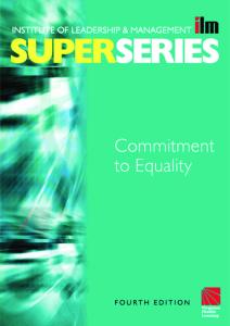 Commitment to Equality Super Series, Fourth Edition (ILM Super Series)