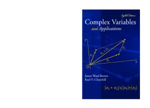 Complex Variables and Applications, 8th Edition