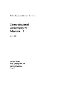 computational commutative algebra