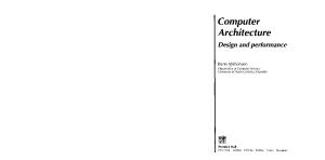 Computer Architecture: Design and Performance