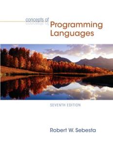 Concepts of programming languages