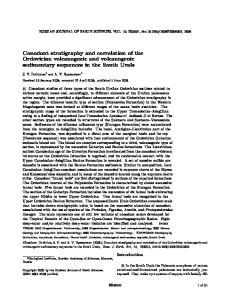 Conodont stratigraphy and correlation of the Ordovician volcanogenic and volcanogenic sedimentary sequences in the South Urals