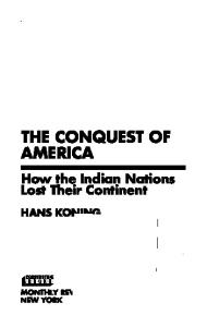 Conquest of America (Cornerstone Books)