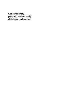 Contemporary Perspectives on Early Childhood Education