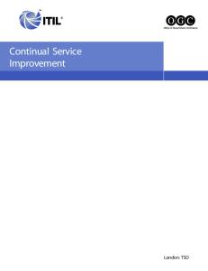 Continual Service Improvement (ITIL)