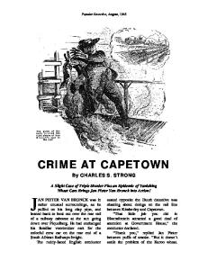 Crime at Capetown