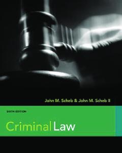 Criminal Law , Sixth Edition