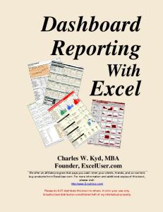 Dashboard Reporting With Excel