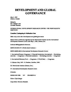 Development and Global Governance