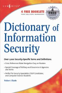 Dictionary of Information Security