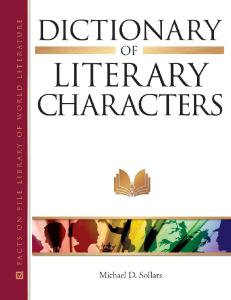 Dictionary of Literary Characters