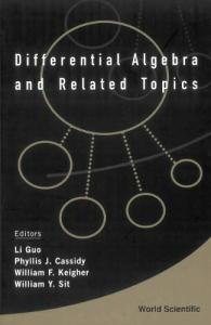 Differential Algebra And Related Topics