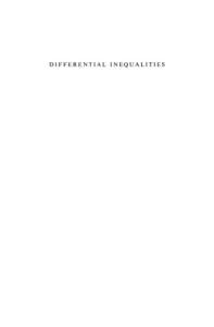 Differential Inequalities (Monografie Matematyczne)