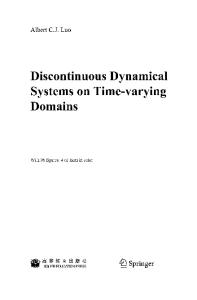Discontinuous dynamical systems on time-varying domains