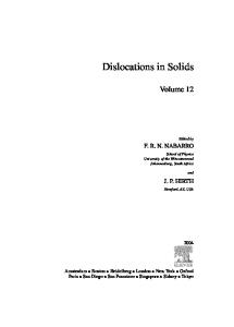 Dislocations in Solids, Volume 12 (Dislocations in Solids)