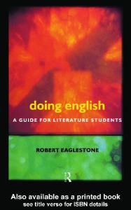 Doing English :Guide for Literature Students (Routledge)
