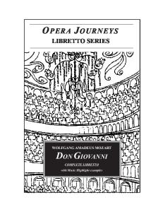 Don Giovanni (Opera Journeys Libretto Series)