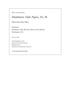 Dumbarton Oaks Papers 56