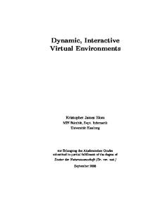 Dynamic, interactive virtual environments