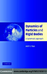 Dynamics of Particles and Rigid Bodies: A Systematic Approach