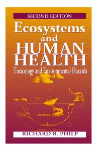 Ecosystems and Human Health: Toxicology and Environmental Hazards, 2nd edition