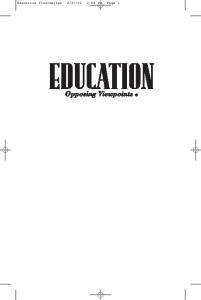 Education (Opposing Viewpoints Series)