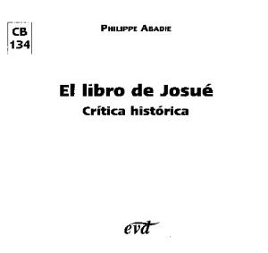 El Libro de Josue: Critica Historica