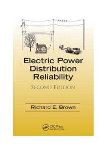 Electric power distribution reliability Second Edition