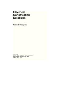 Electrical Construction Databook