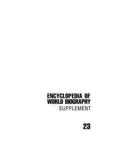 Encyclopedia of World Biography. Supplement