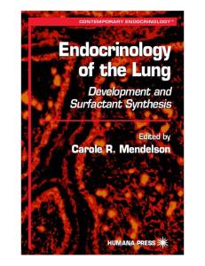Endocrinology of the Lung: Development and Surfactant Synthesis (Contemporary Endocrinology)