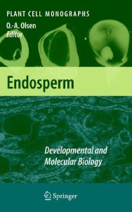 Endosperm: Developmental and Molecular Biology (Plant Cell Monographs, Volume 8)