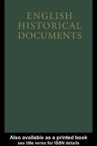 English Historical Documents 1485-1558 (English Historical Documents, 1485-1558)