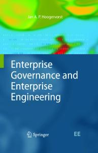 Enterprise governance and enterprise engineering