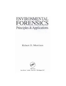 Environmental Forensics: Principles & Applications