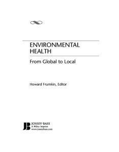 Environmental Health: From Global to Local (Public Health Environmental Health)