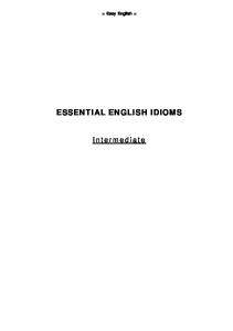 Essential English Idioms (Intermediate)