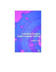 Evaluating change in English language teaching