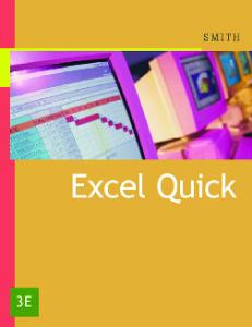 Excel Quick , 3rd Edition