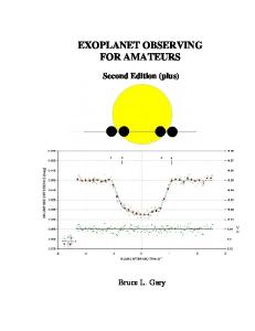 Exoplanet Observing for Amateurs