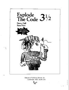 Explode the Code Book 3 1 2