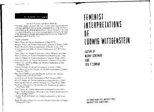 Feminist Interpretations of Ludwig Wittgenstein (Re-Reading the Canon Series)