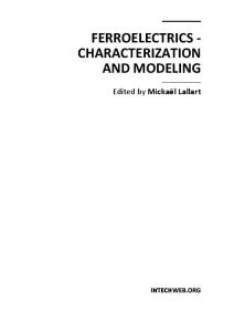 Ferroelectrics - Characterization and Modeling