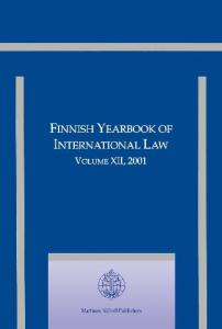 Finnish Yearbook of International Law 2001 (Finnish Yearbook of International Law)