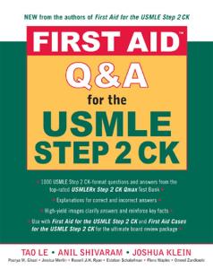 First Aid Q&A for the USMLE Step 2 CK (First Aid Series)