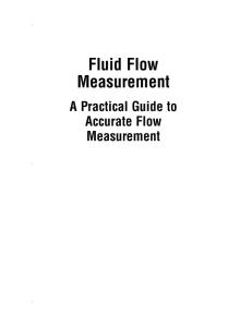Fluid flow measurement: a practical guide to accurate flow measurement