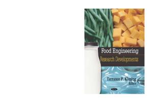 Food Engineering Research Developments