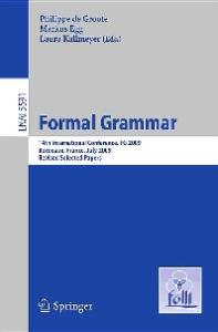 Formal Grammar - FG 2009